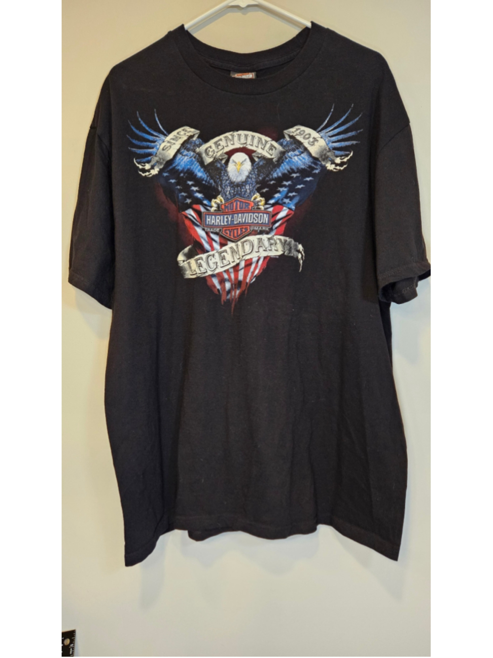 2013 Harley Davidson Eagle Graphic T Shirt XL Rawhide Olathe Kansas